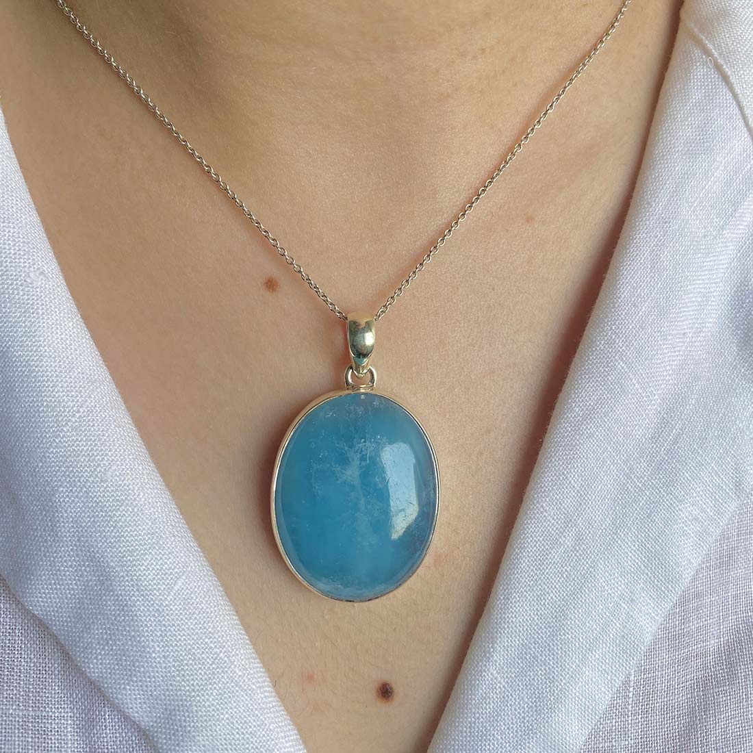 Aquamarine Pendant-(AQM-P-10)