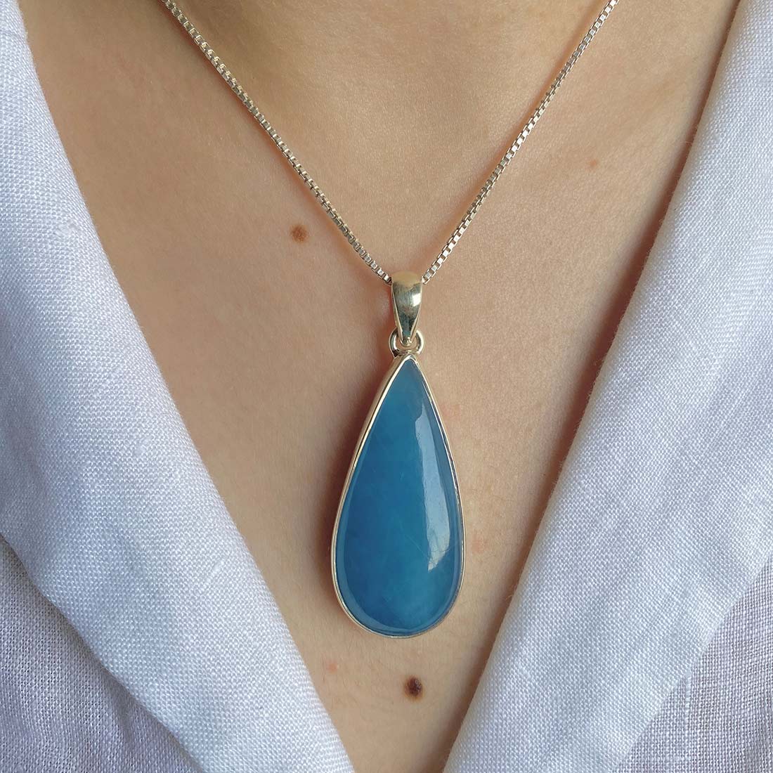 Aquamarine Pendant-(AQM-P-12)