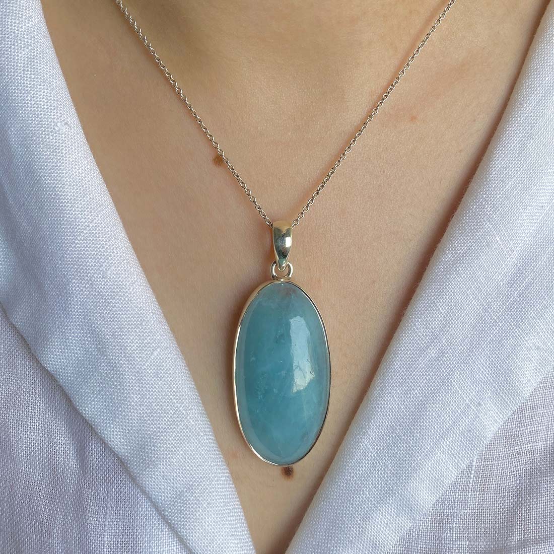 Aquamarine Pendant-(AQM-P-13)