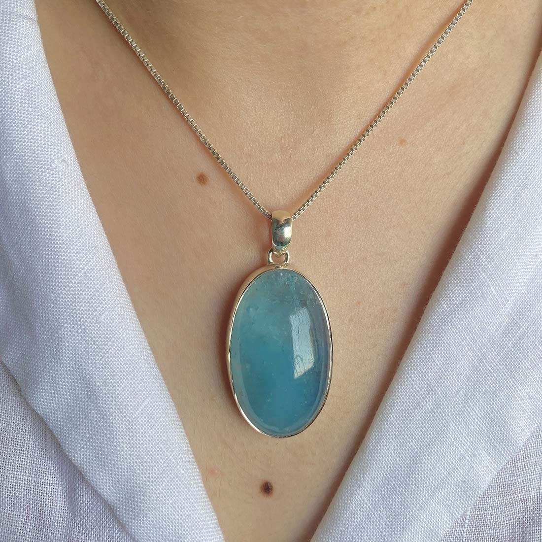 Aquamarine Pendant-(AQM-P-14)