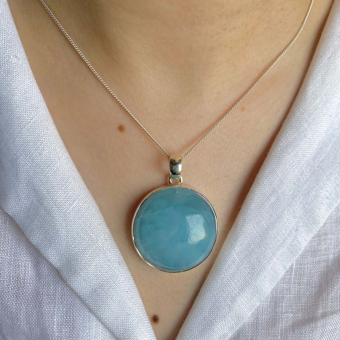 Aquamarine Pendant-(AQM-P-18)