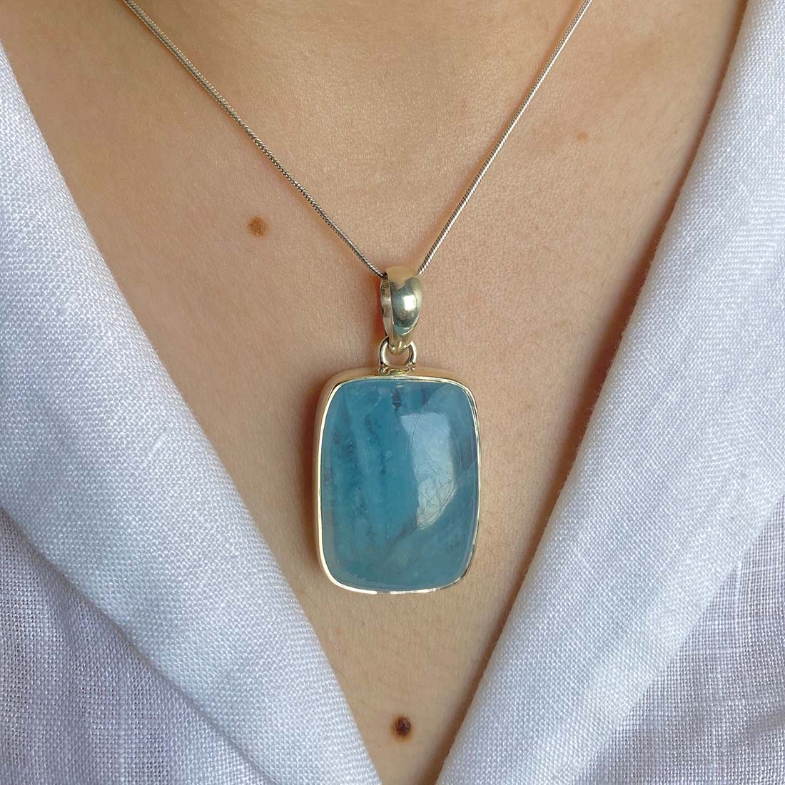 Aquamarine Pendant-(AQM-P-2)