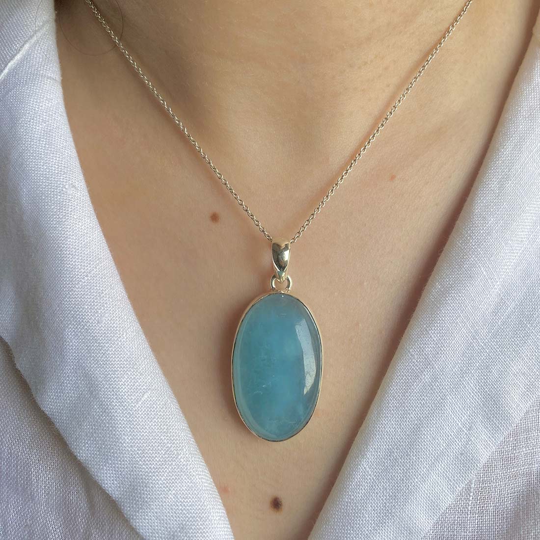 Aquamarine Pendant-(AQM-P-20)