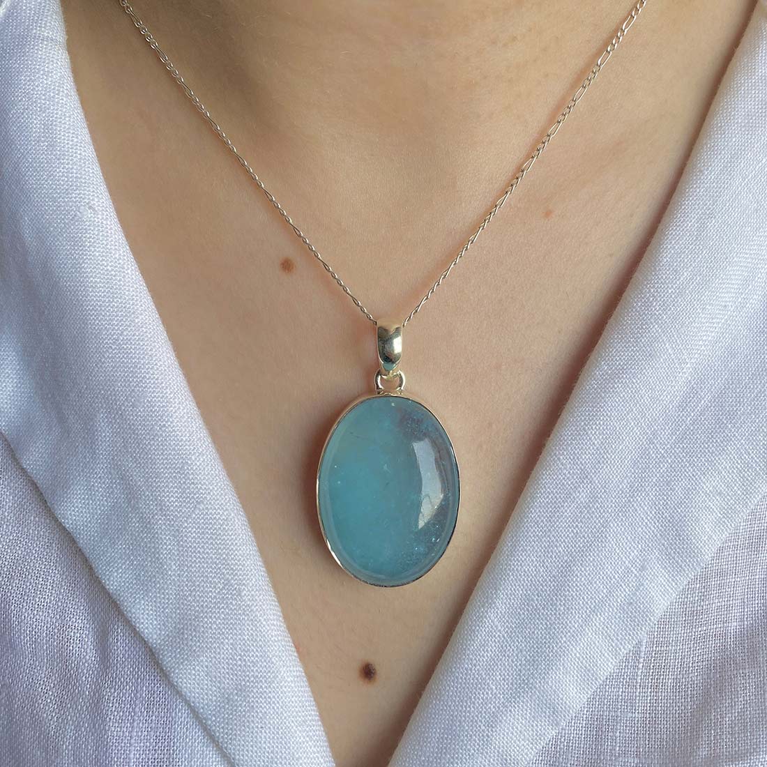 Aquamarine Pendant-(AQM-P-21)