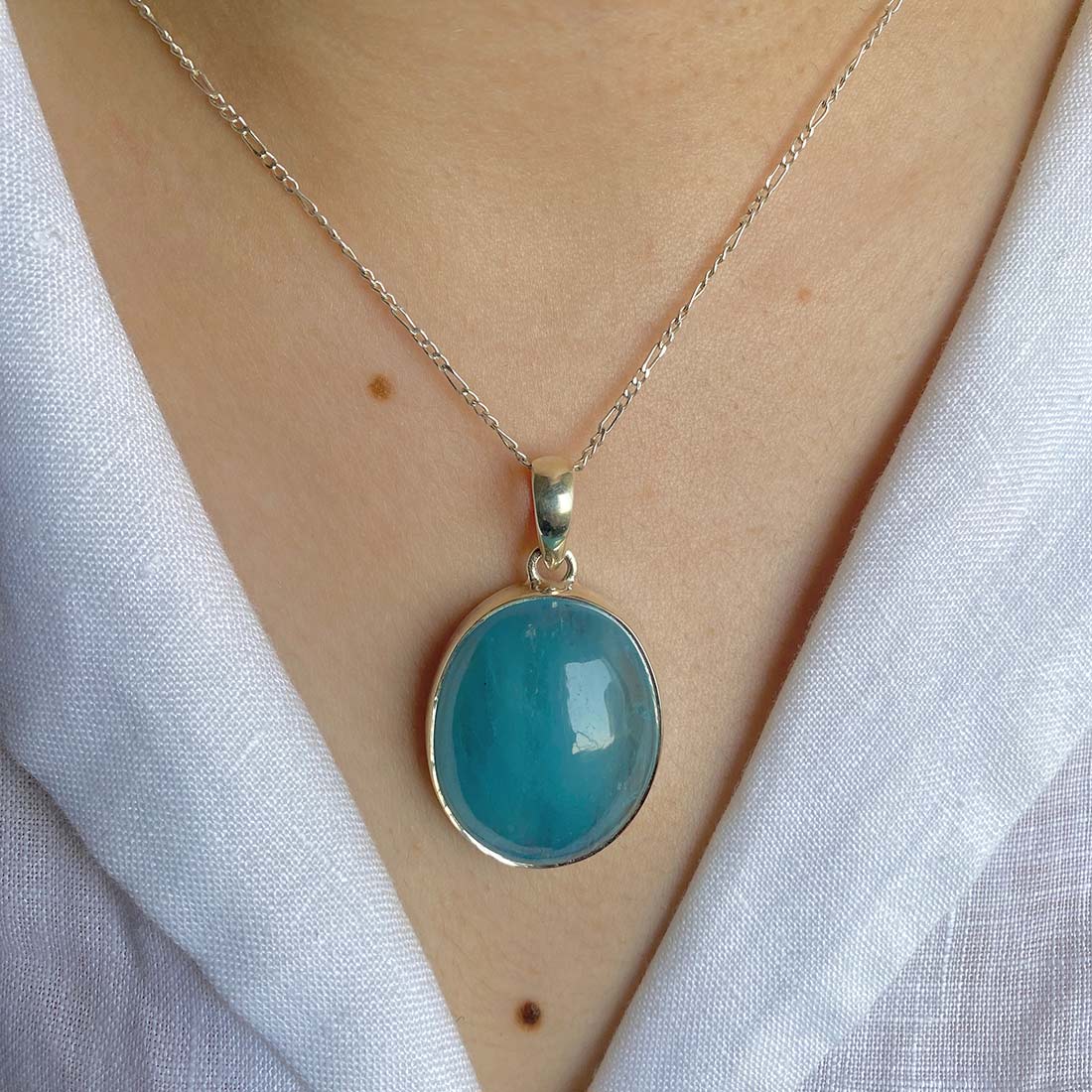 Aquamarine Pendant-(AQM-P-22)