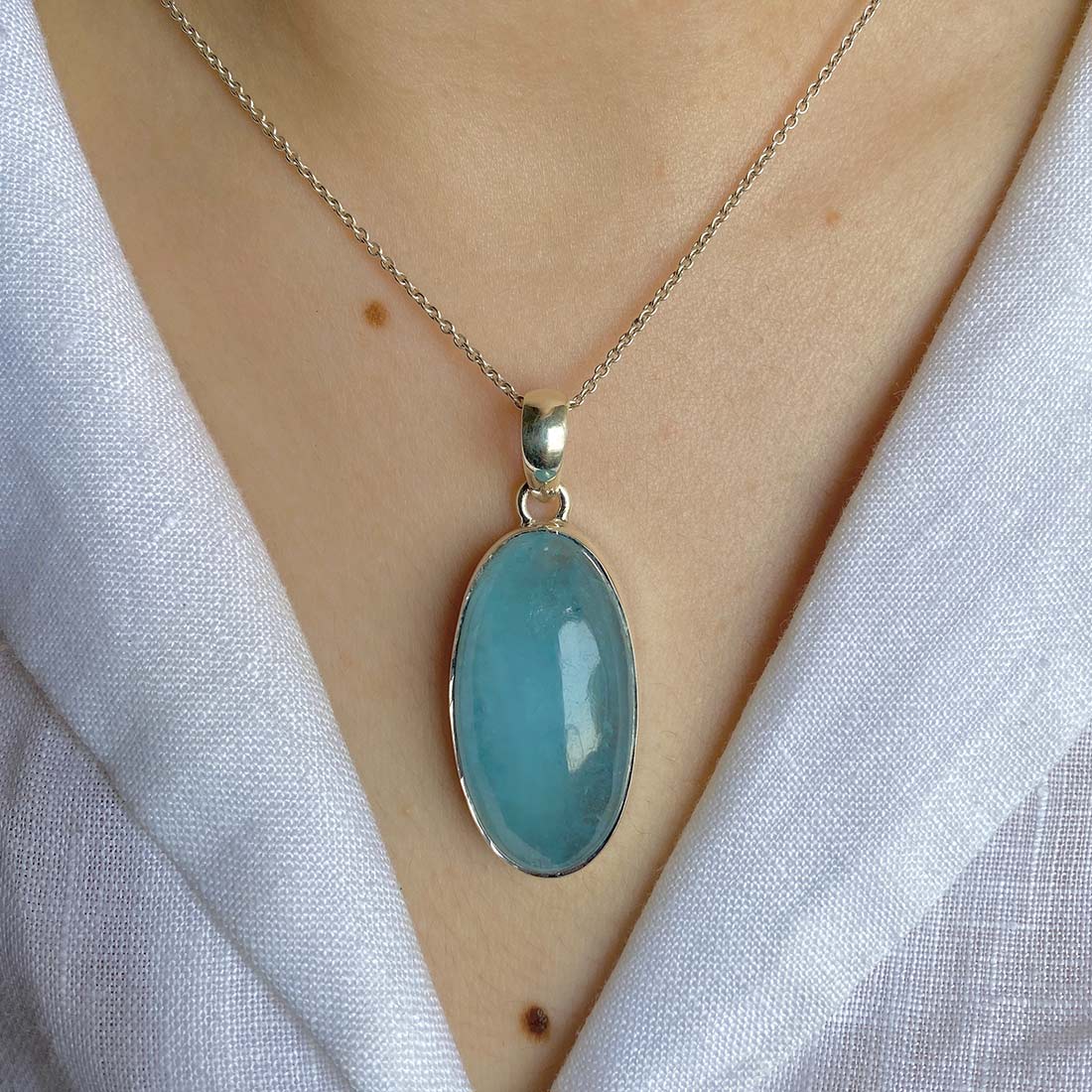 Aquamarine Pendant-(AQM-P-23)