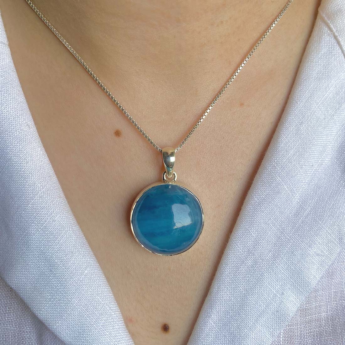 Aquamarine Pendant-(AQM-P-25)