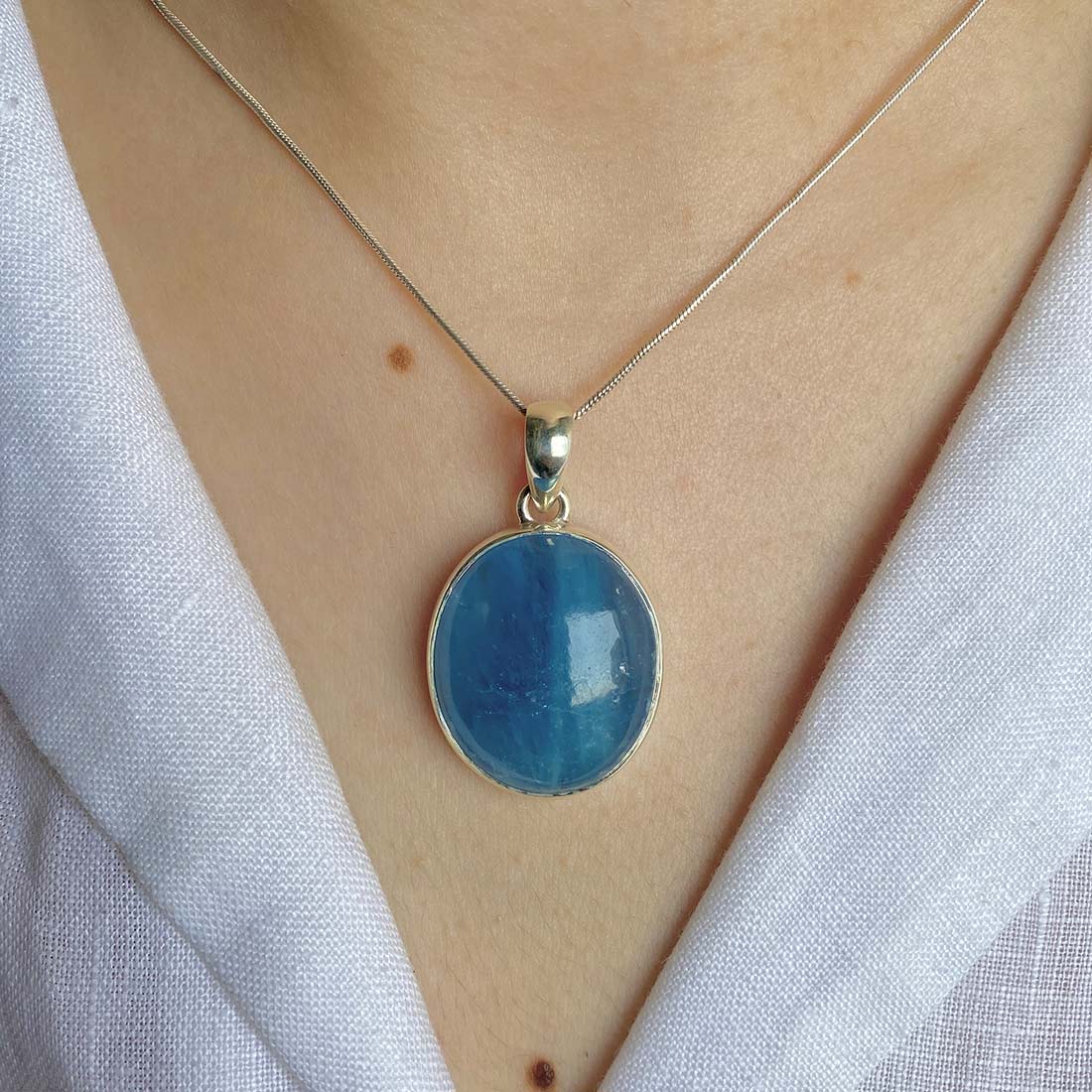 Aquamarine Pendant-(AQM-P-26)