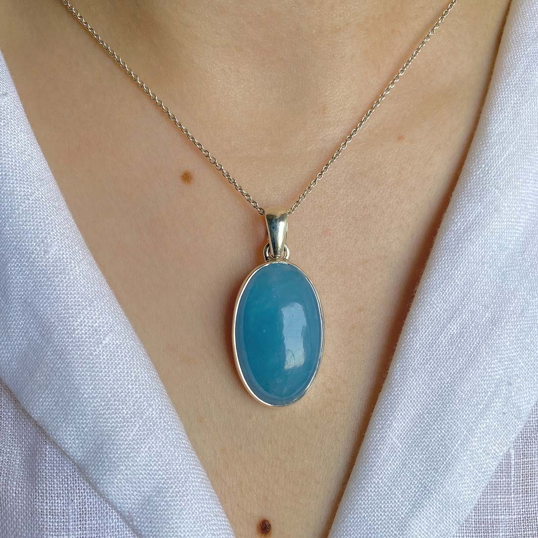 Aquamarine Pendant-(AQM-P-27)