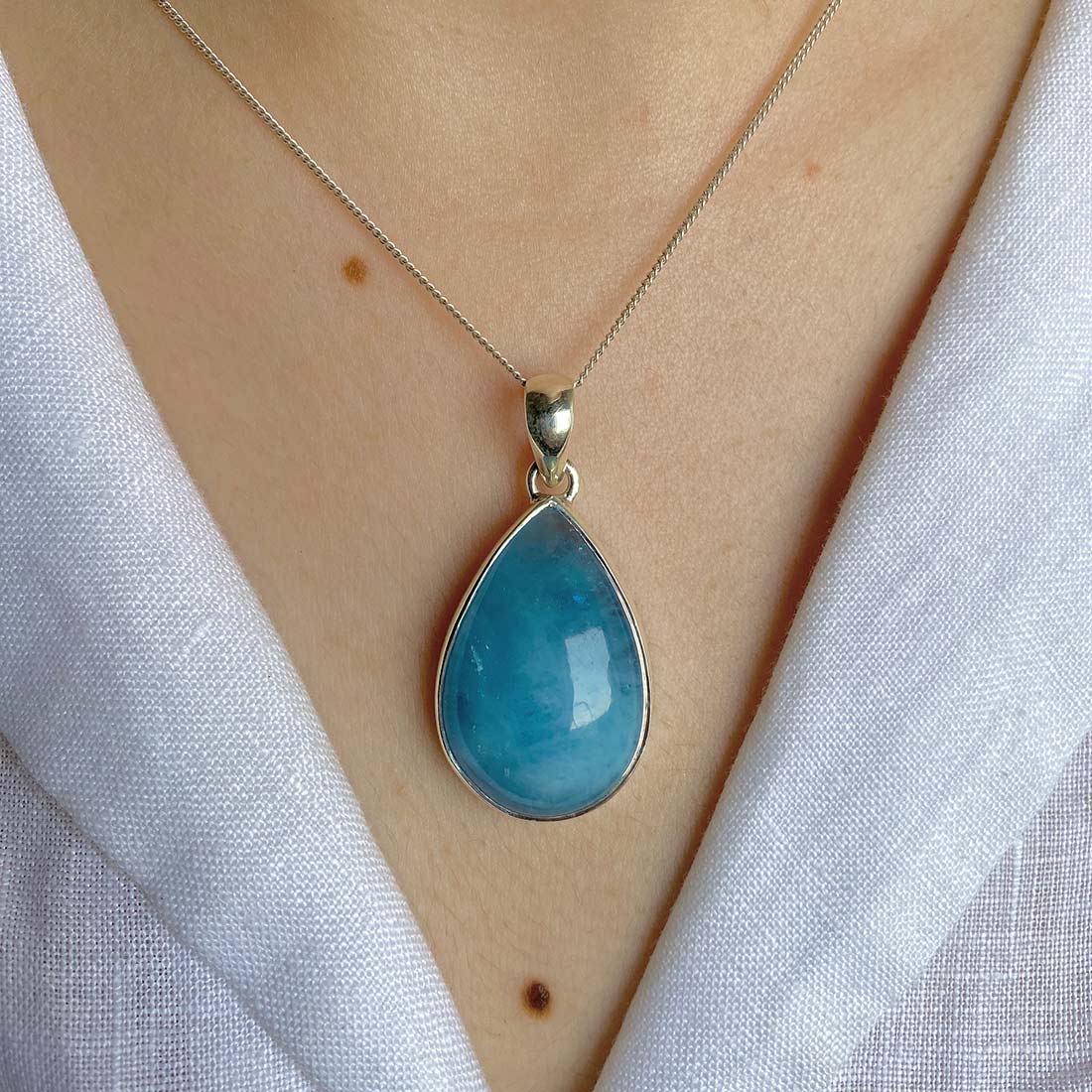 Aquamarine Pendant-(AQM-P-28)