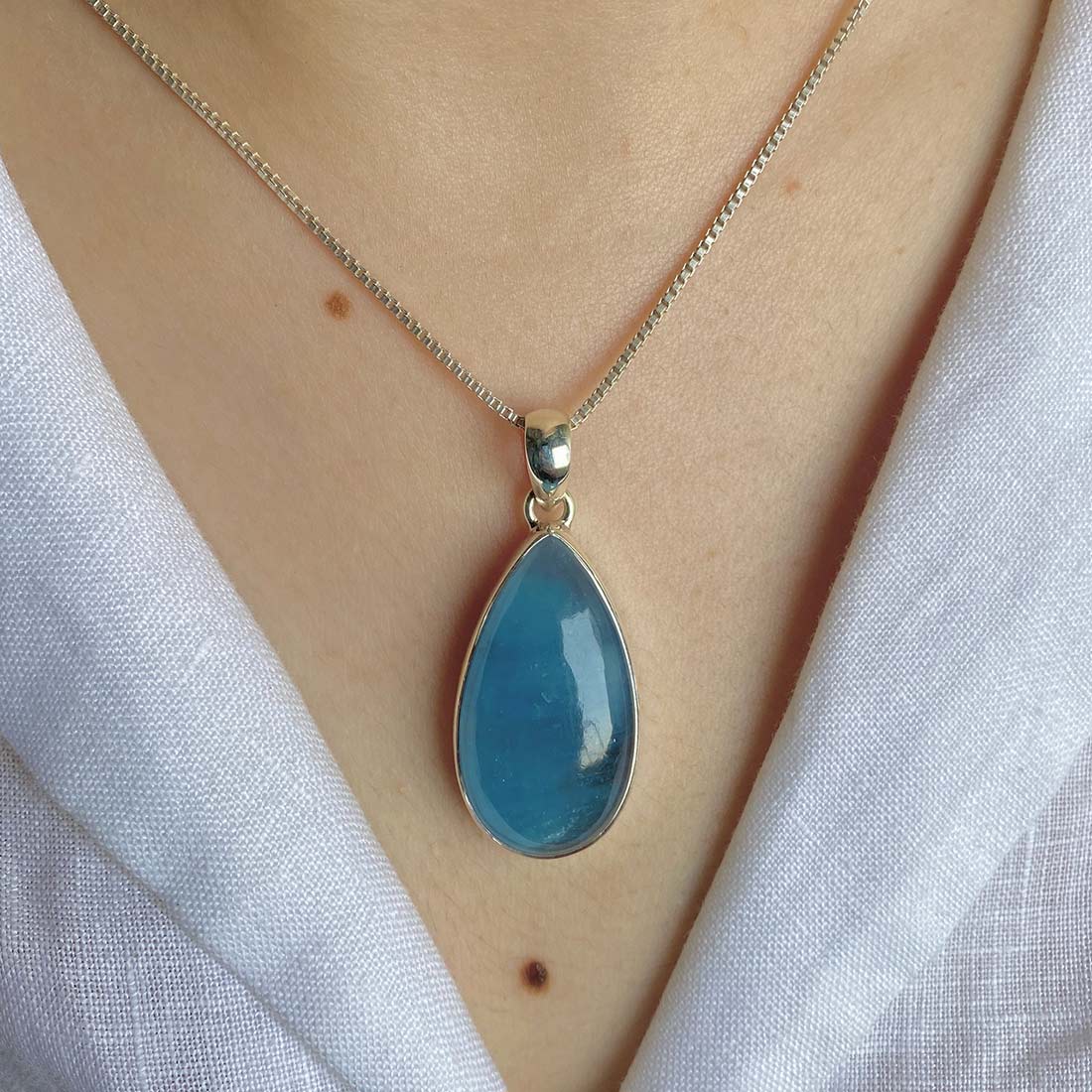 Aquamarine Pendant-(AQM-P-29)