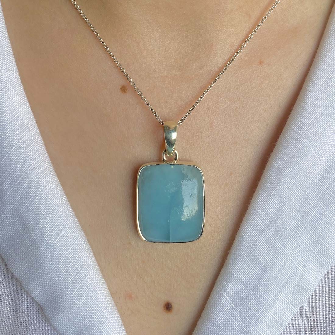 Aquamarine Pendant-(AQM-P-3)