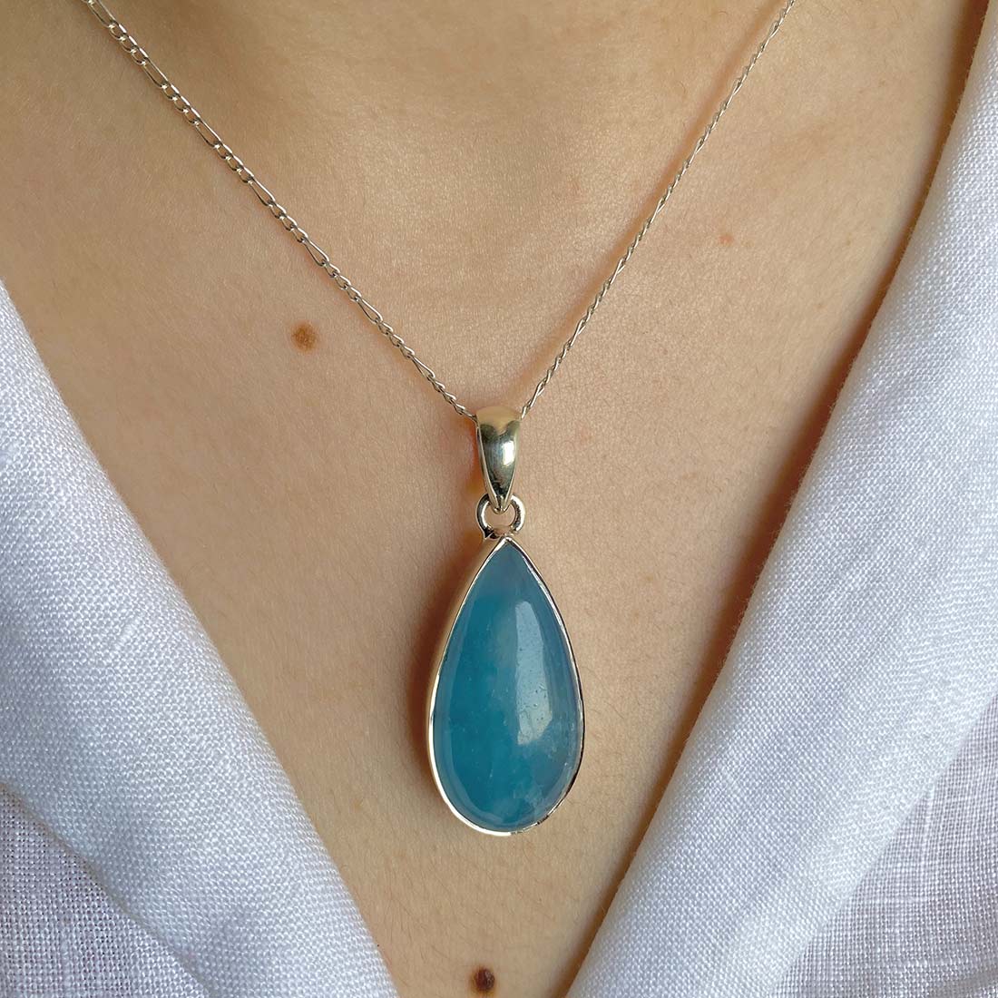 Aquamarine Pendant-(AQM-P-31)