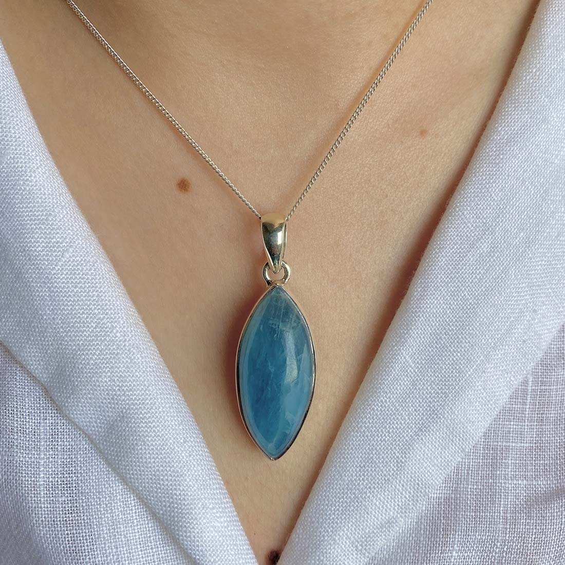 Aquamarine Pendant-(AQM-P-32)