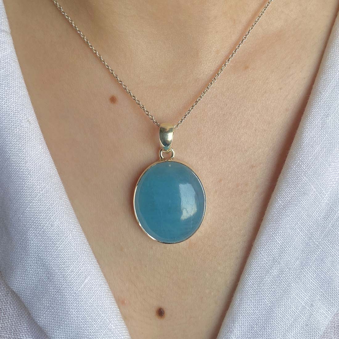 Aquamarine Pendant-(AQM-P-33)