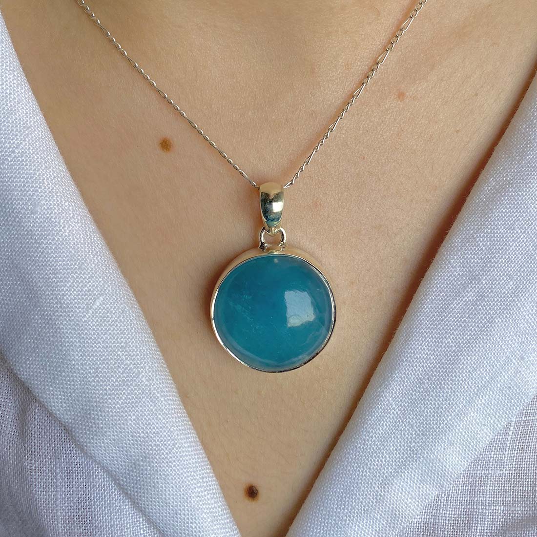 Aquamarine Pendant-(AQM-P-38)