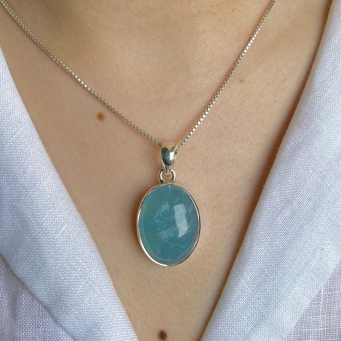 Aquamarine Pendant-(AQM-P-39)