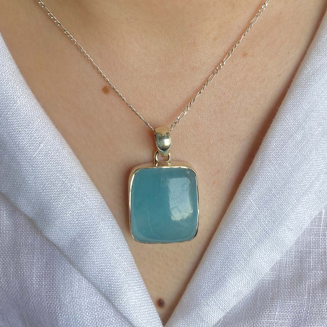 Aquamarine Pendant-(AQM-P-4)