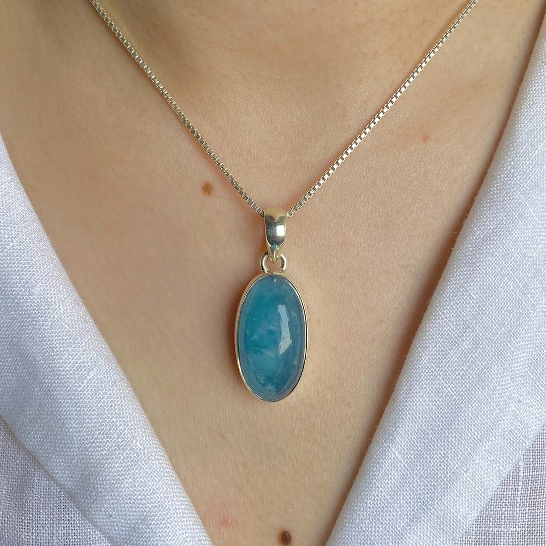 Aquamarine Pendant-(AQM-P-42)