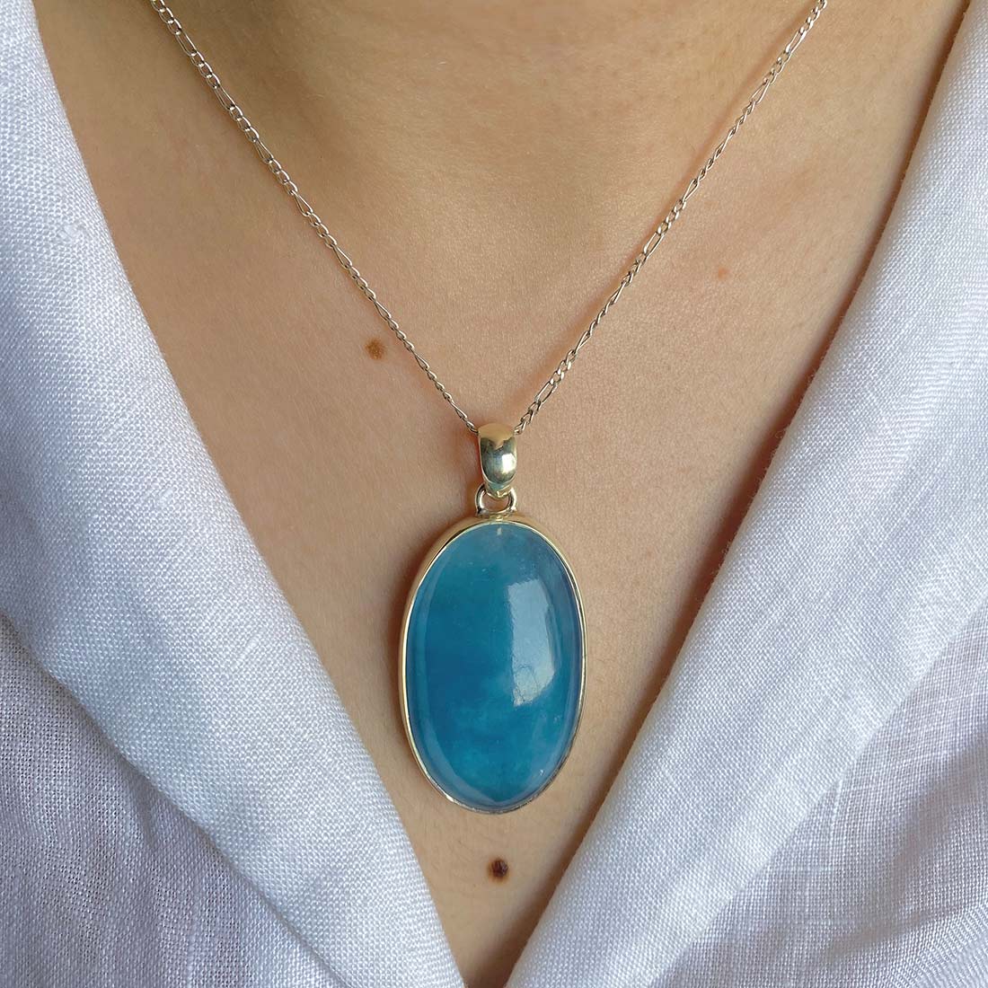 Aquamarine Pendant-(AQM-P-7)