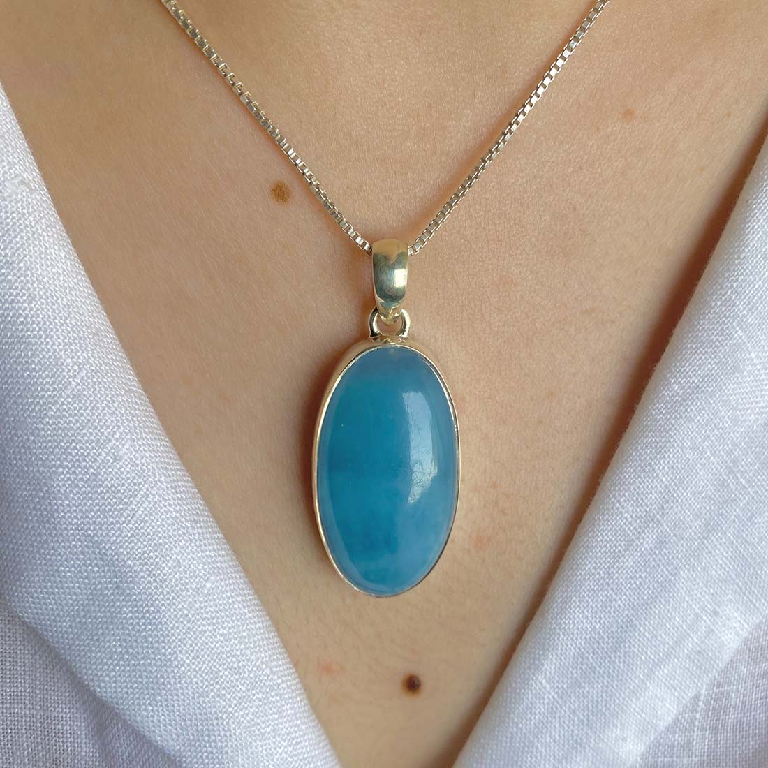 Aquamarine Pendant-(AQM-P-8)