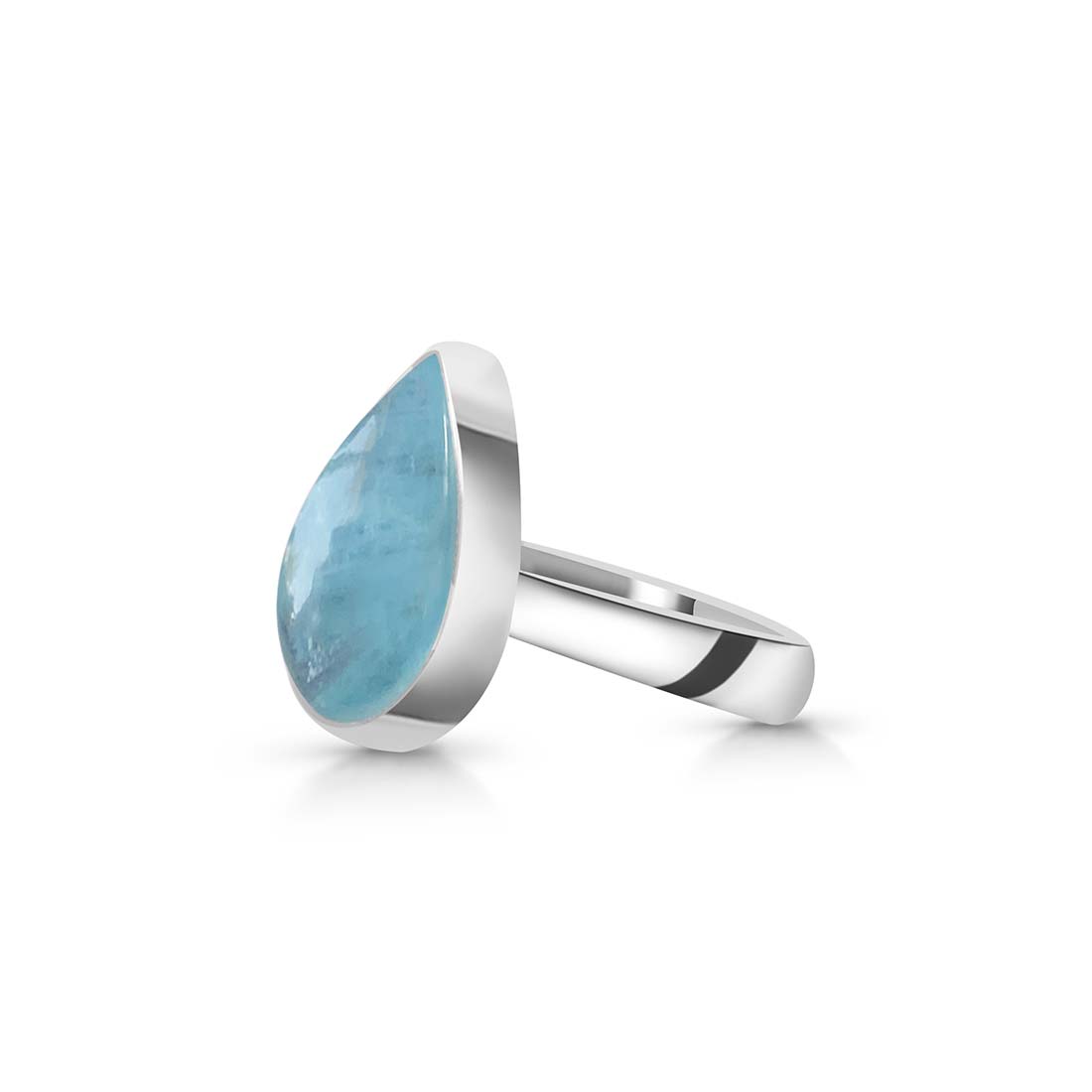 Aquamarine Adjustable Ring-(AQM-R-10)