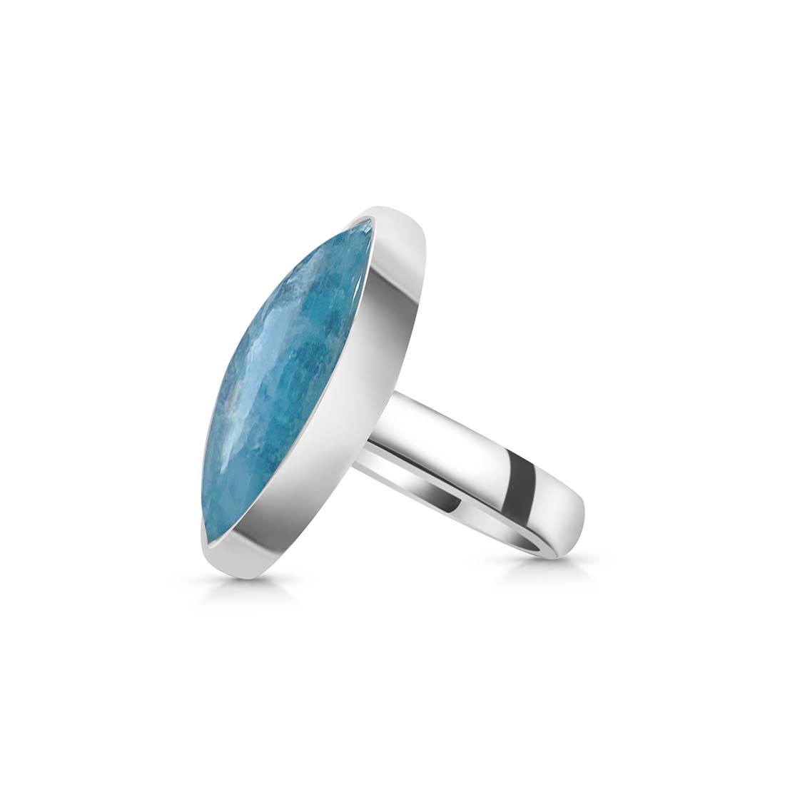 Aquamarine Adjustable Ring-(AQM-R-12)