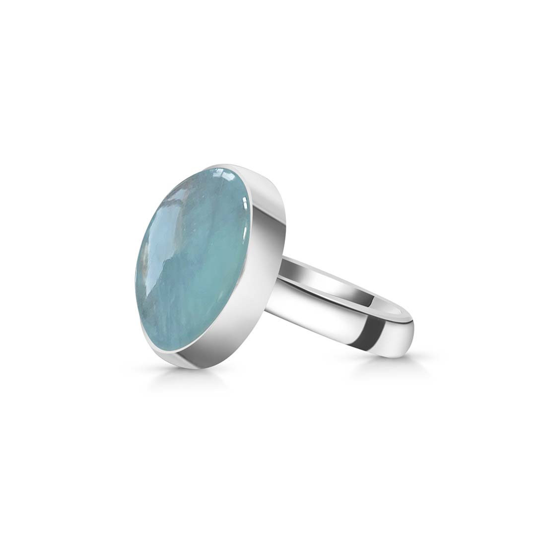 Aquamarine Adjustable Ring-(AQM-R-14)