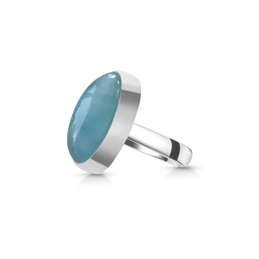 Aquamarine Adjustable Ring-(AQM-R-35)