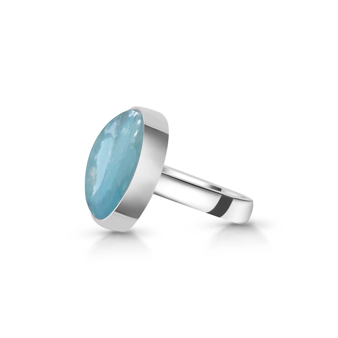 Aquamarine Adjustable Ring-(AQM-R-6)