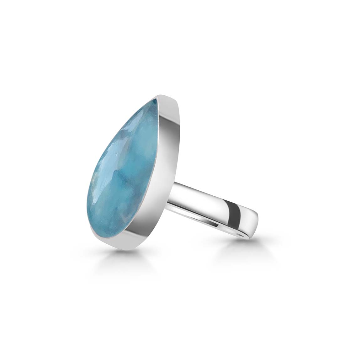 Aquamarine Adjustable Ring-(AQM-R-7)