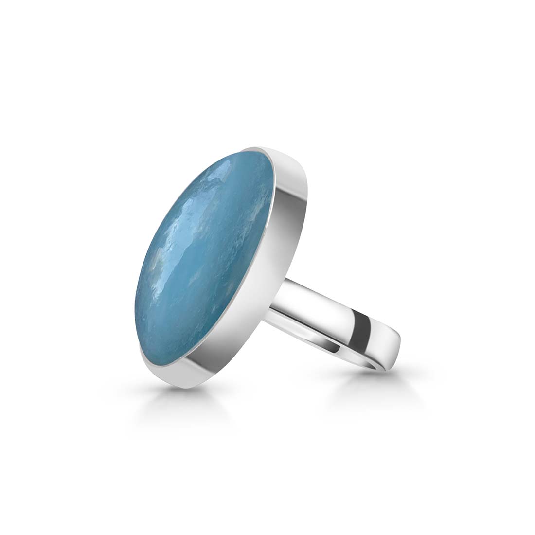 Aquamarine Adjustable Ring-(AQM-R-9)