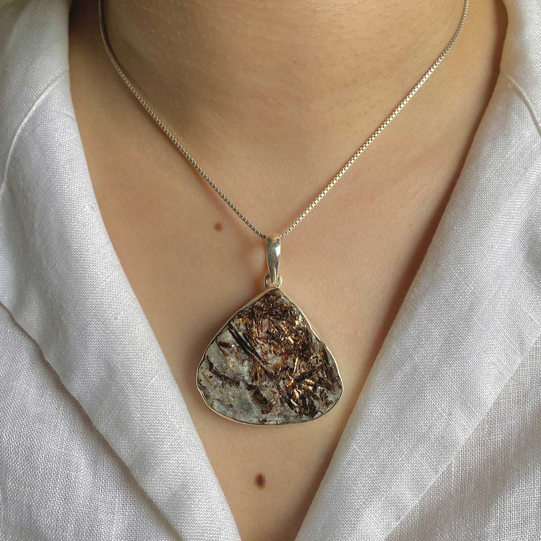 Astrophyllite Druzy Pendant-(AST-P-18.)