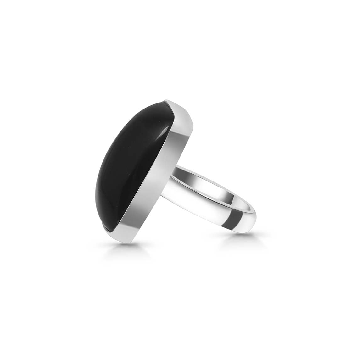 Black Obsidian Adjustable Ring-(BAO-R-1.)