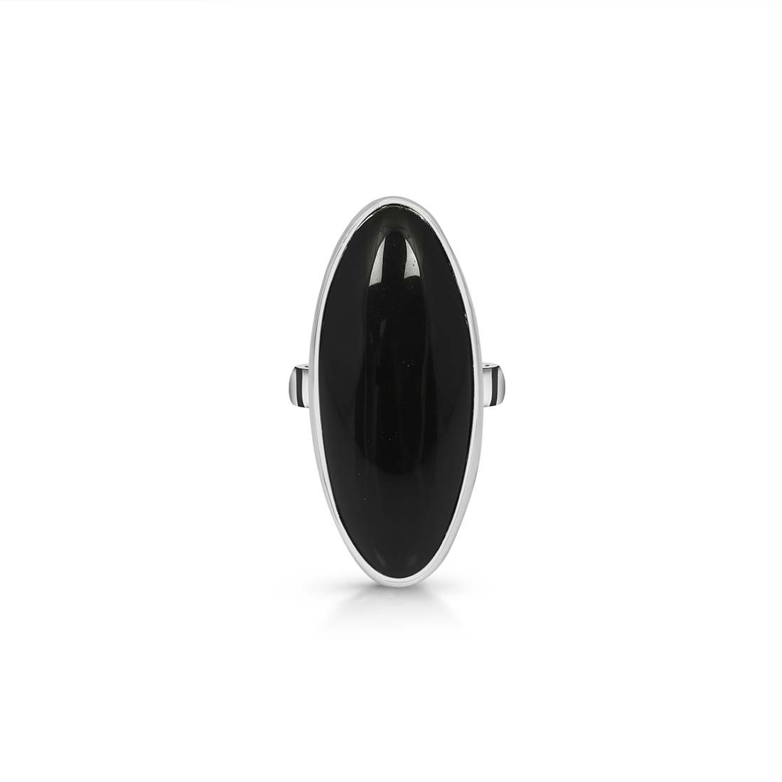 Black Obsidian Adjustable Ring-(BAO-R-11.)