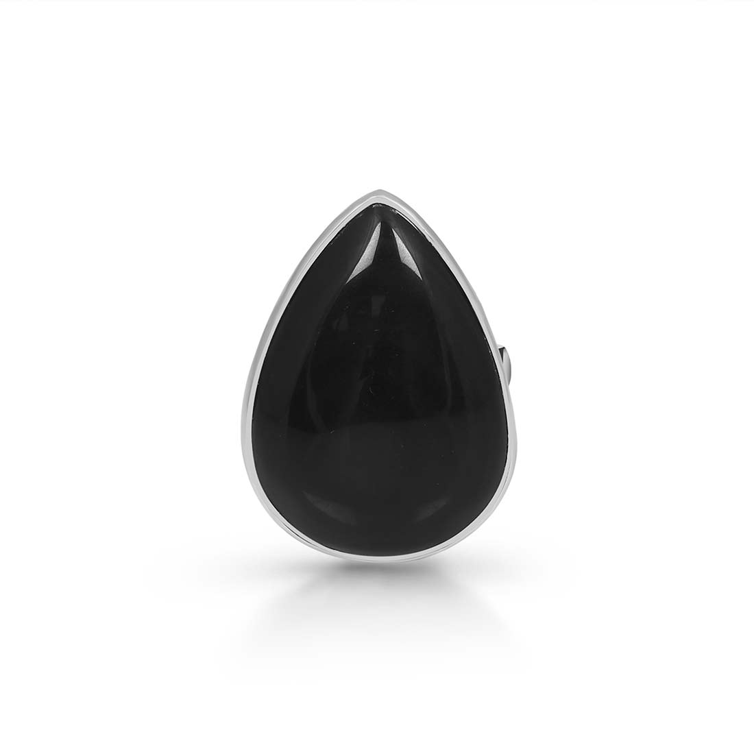 Black Obsidian Adjustable Ring-(BAO-R-12.)