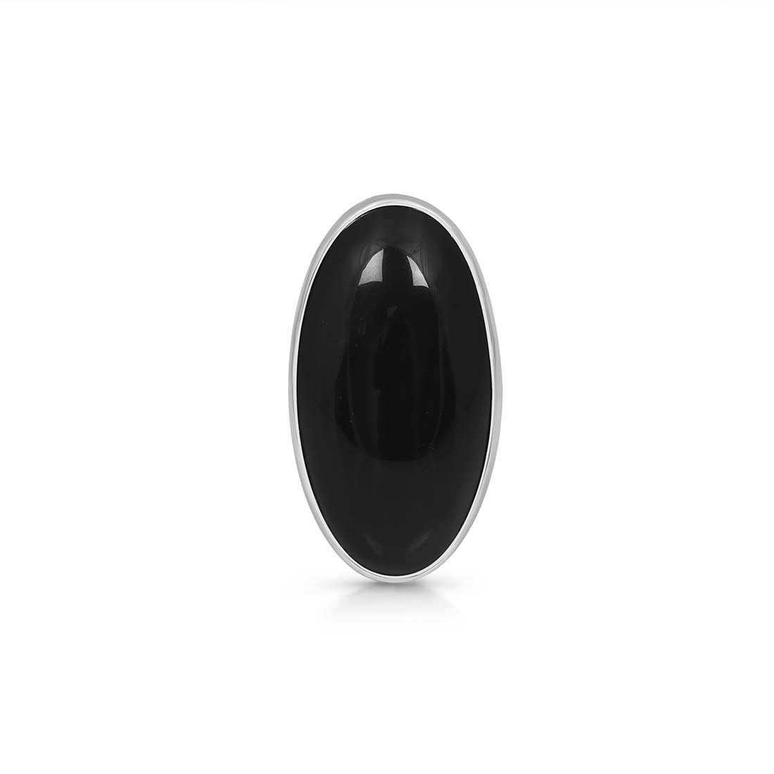 Black Obsidian Adjustable Ring-(BAO-R-13.)