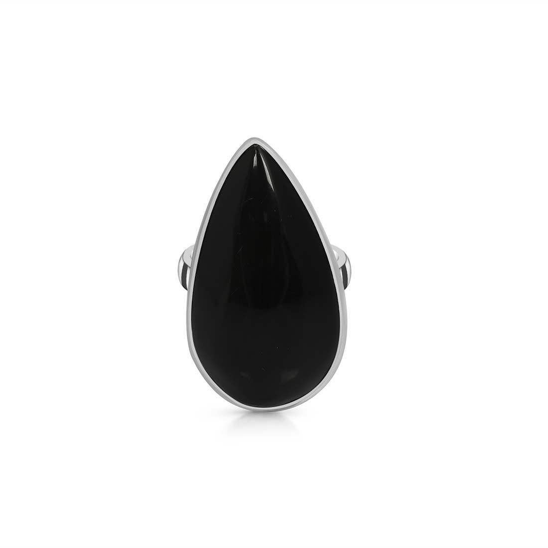 Black Obsidian Adjustable Ring-(BAO-R-15.)