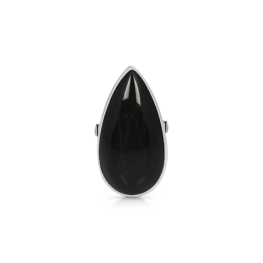 Black Obsidian Adjustable Ring-(BAO-R-17.)