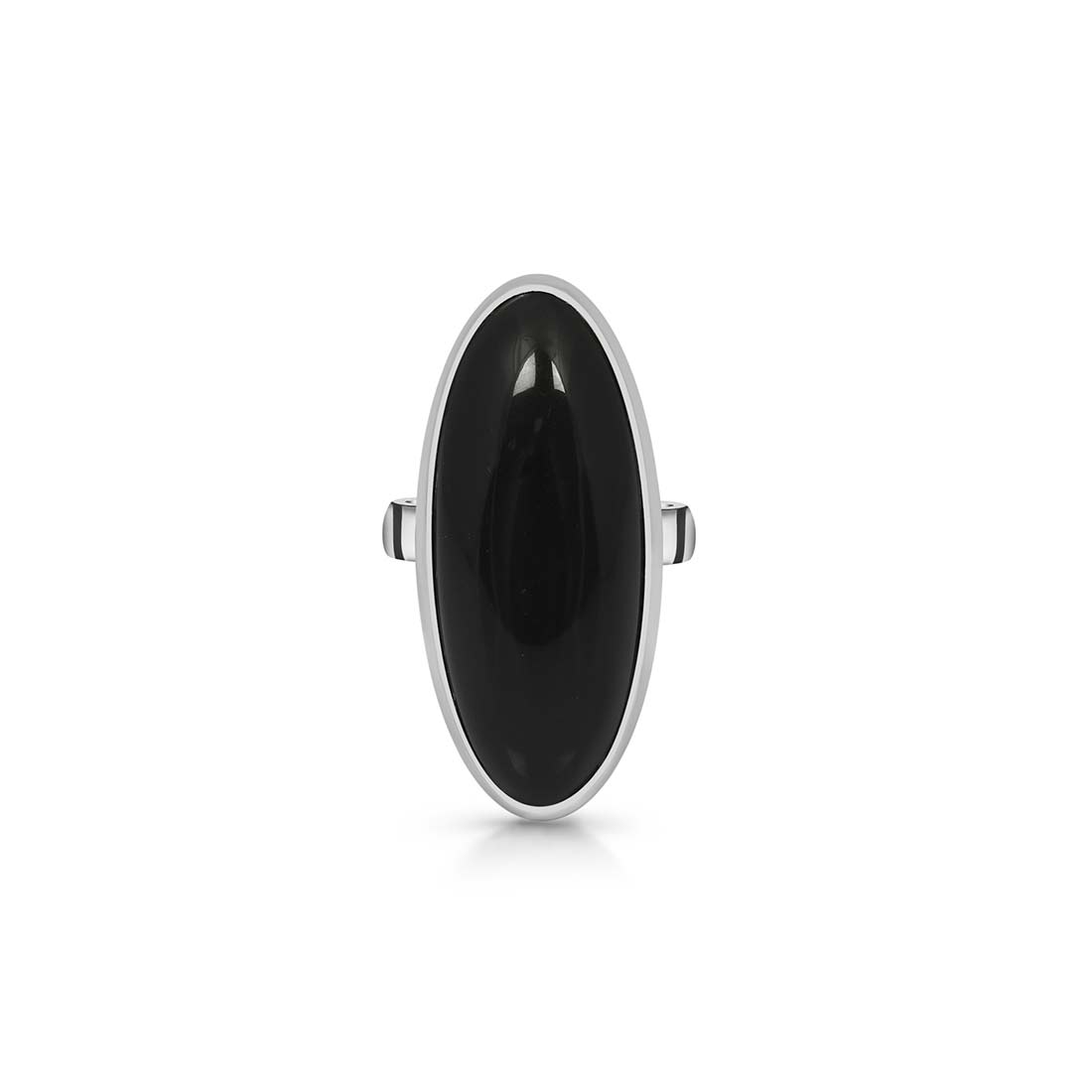 Black Obsidian Adjustable Ring-(BAO-R-2.)