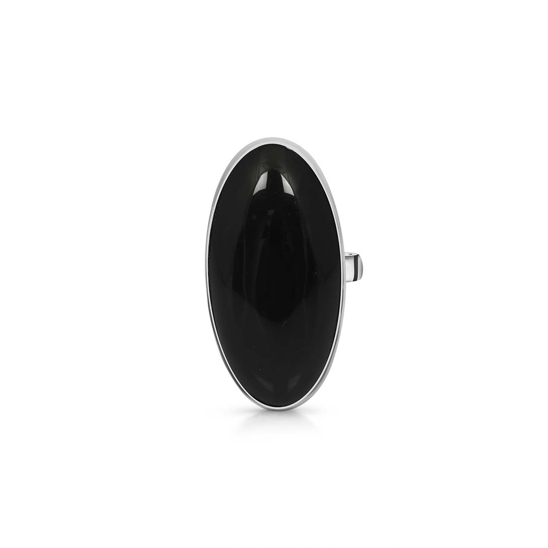 Black Obsidian Adjustable Ring-(BAO-R-22.)