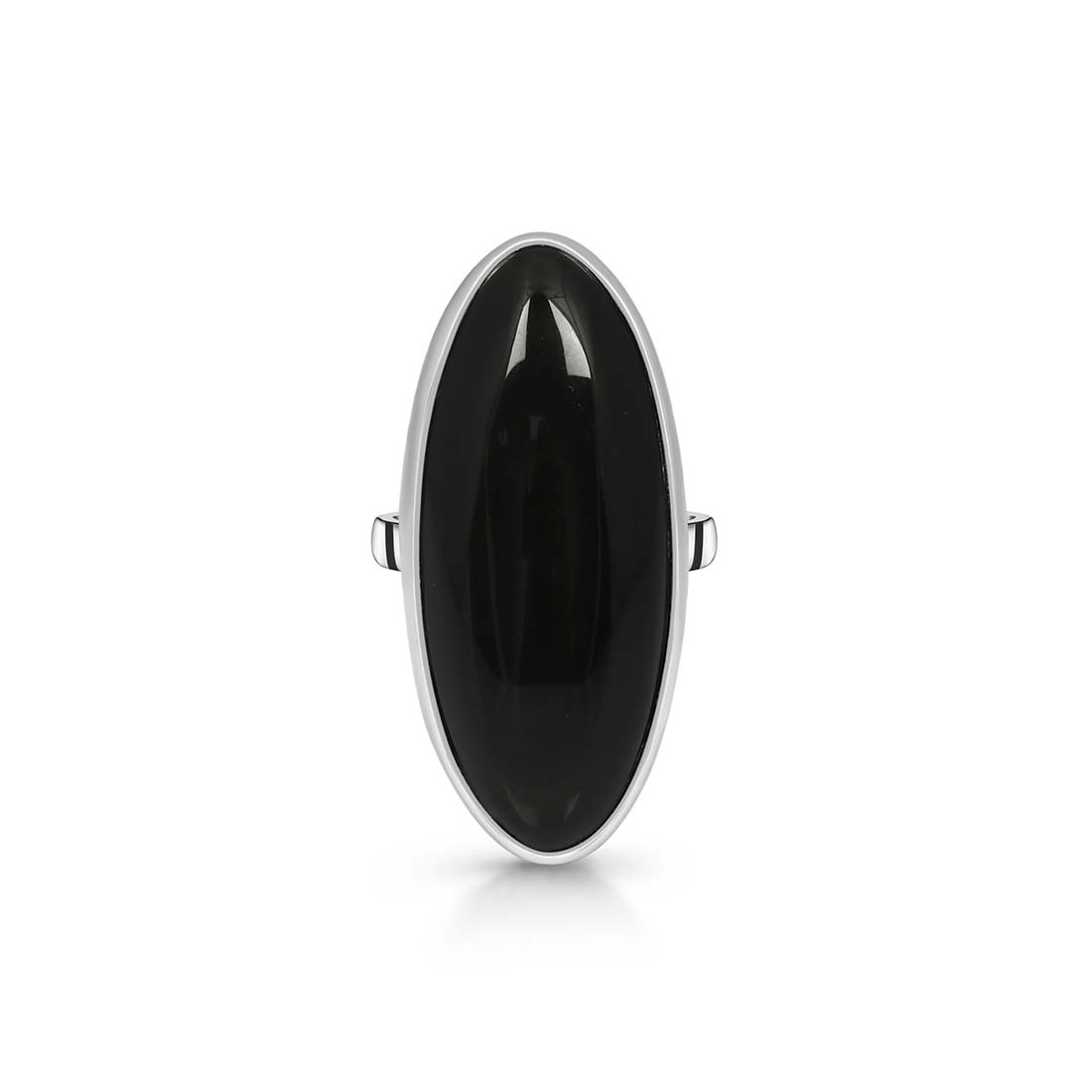 Black Obsidian Adjustable Ring-(BAO-R-29.)