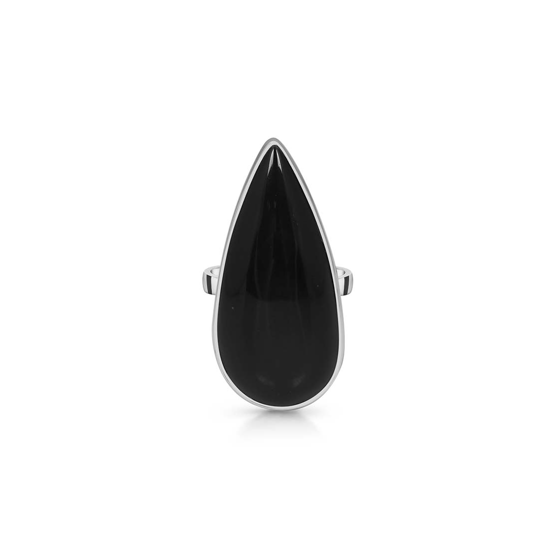 Black Obsidian Adjustable Ring-(BAO-R-3.)