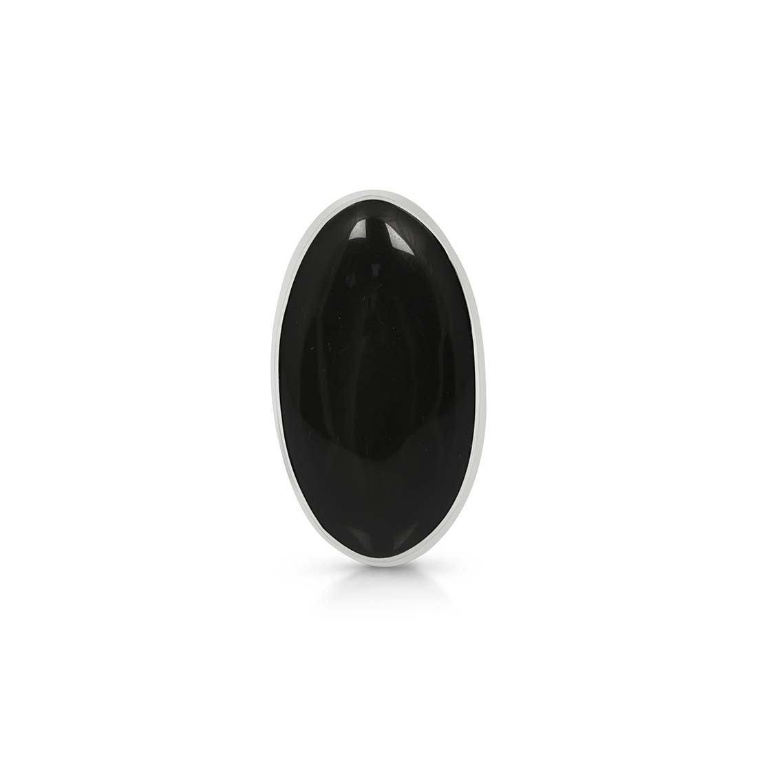 Black Obsidian Adjustable Ring-(BAO-R-32.)