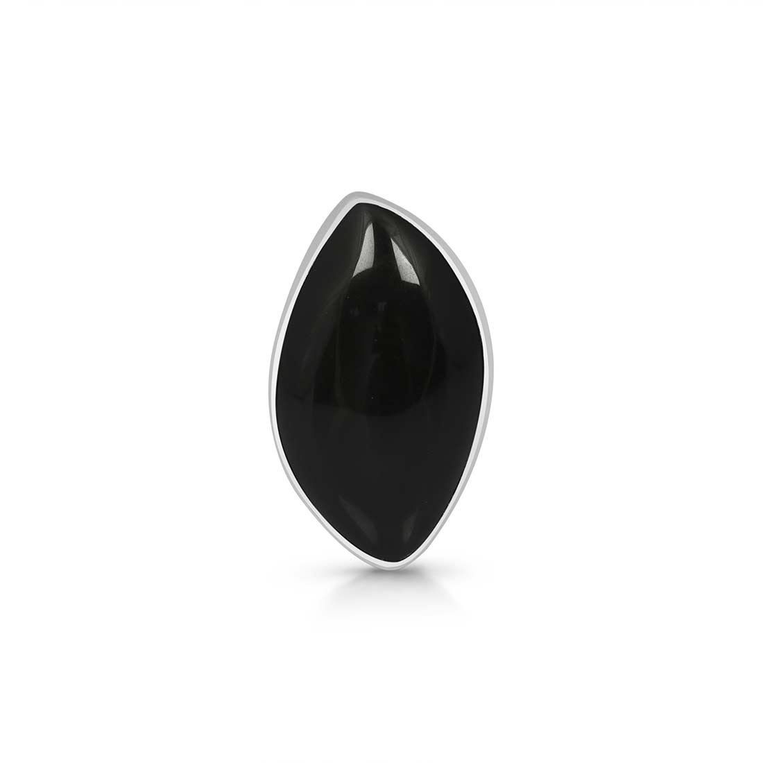 Black Obsidian Adjustable Ring-(BAO-R-33.)