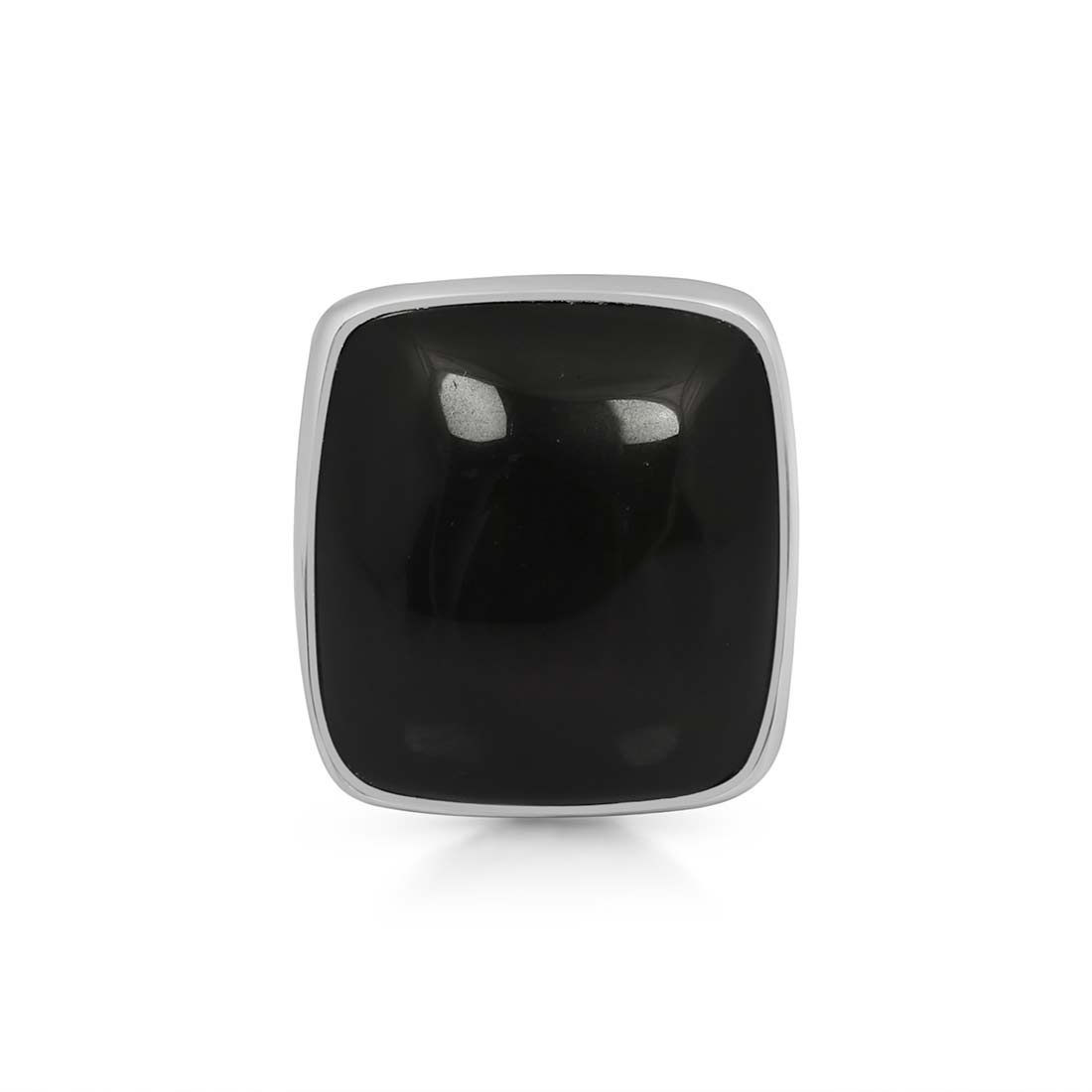 Black Obsidian Adjustable Ring-(BAO-R-34.)