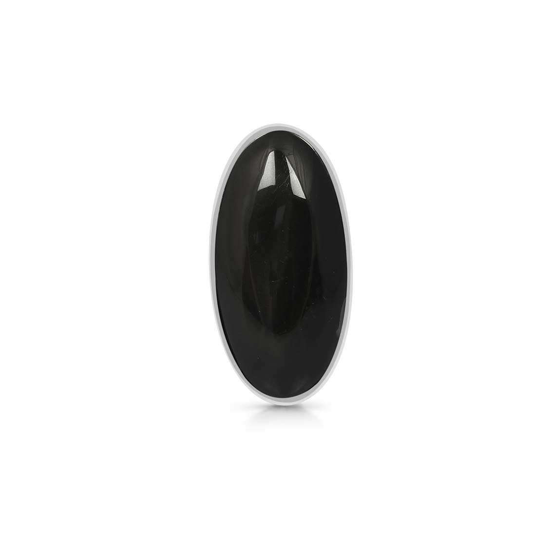 Black Obsidian Adjustable Ring-(BAO-R-5.)