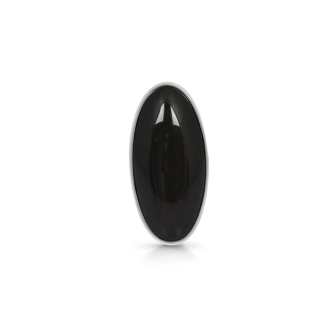 Black Obsidian Adjustable Ring-(BAO-R-8.)