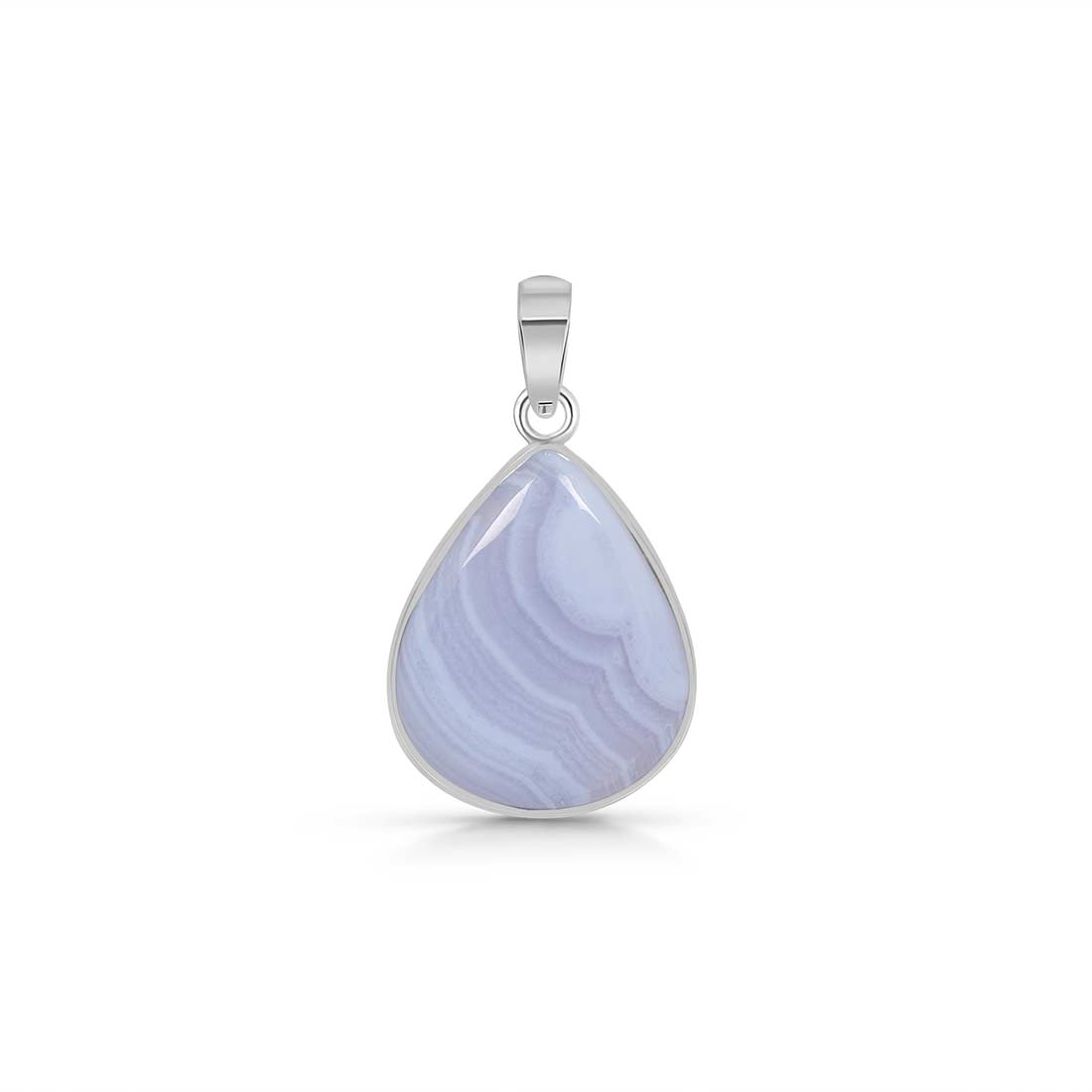 Blue Lace Agate Pendant-(BLA-P-1.)