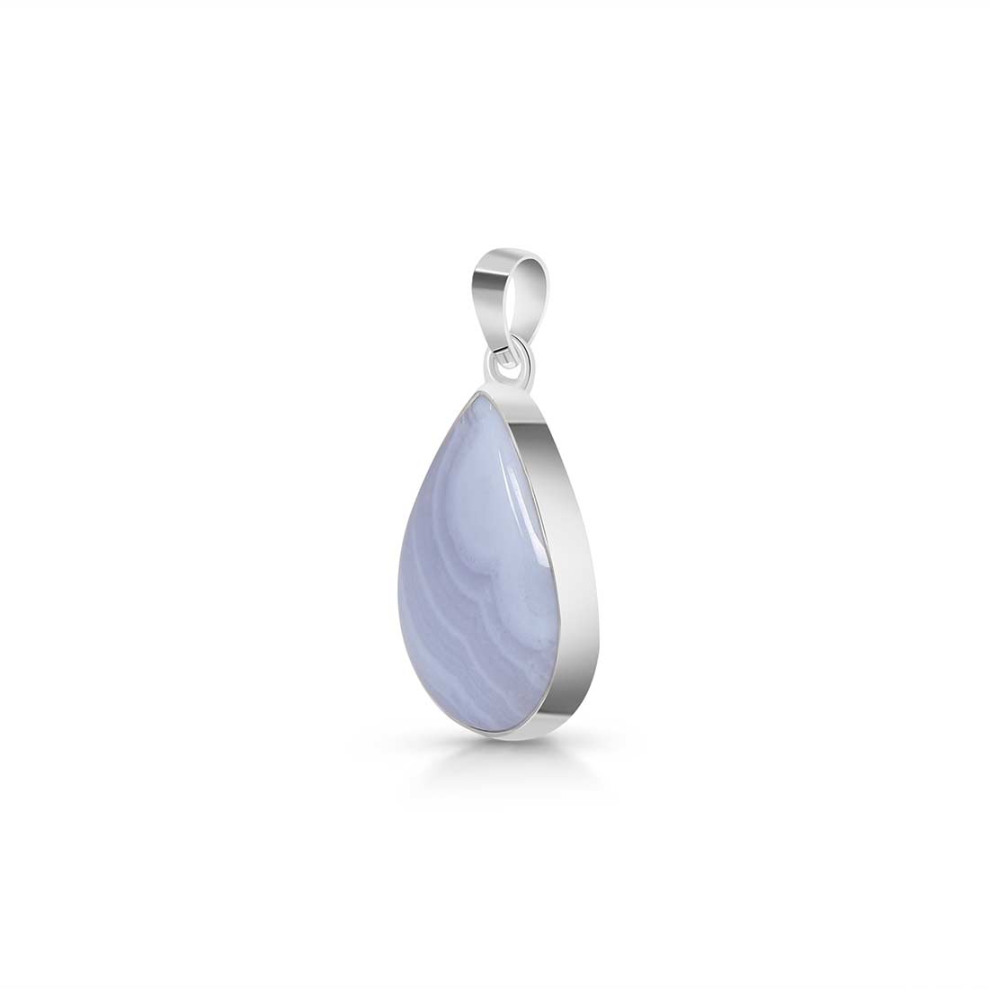 Blue Lace Agate Pendant-(BLA-P-1.)